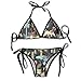 Produktbild Fashion Sexy Women's Rain Forest Wild Animals Pattern Printing Bikini Set Adjustable Beachwear Swimsuit