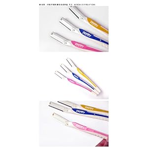 JYtop® 3Pcs Lady Face & Eyebrow Razor Trimmer Shaper Shaver Hair Removal Cosmetics Tool Razor Shaper, Hair Remover… - Image 5