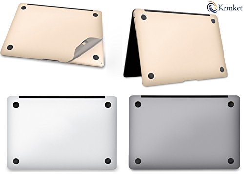 kemket Full Body Haut Aufkleber 5 in 1 Schutzhülle Vinyl Aufkleber für MacBook Pro mit Retina Display, kemket Displayschutzfolie für Apple Mac Book Laptop, enthalten Top + Bottom Schutzfolie + Trackpad die Haut + Displayschutzfolie Folie, einfach zu installieren & Auto Absorption - 5
