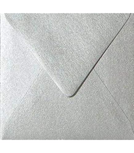 50 Quadratische Briefumschläge 15x15 Cm – Gold Metallic, Feuchtklebend, 90 G/m², Made In Germany