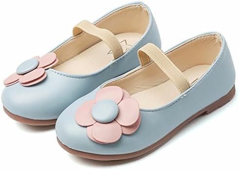 KVbaby Girls Mary Jane Princess Flat Shoes Kids Wedding Party Shoes Casual Flowers Dress Shoes