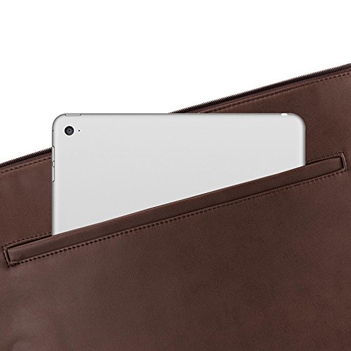 JAMMYLIZARD   JL Pro multifunktionale Leder Laptoptasche bis 14 Zoll  Dunkelbraun