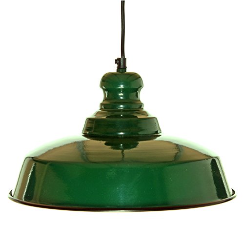 Decoración Vintage Loft Verde Botella - Lámpara