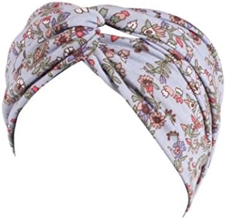 Sports Hairbands, Quistal Women Running Yoga Sweatband Stretch Hairband Elastic Hair Band Turban Garden Floral Headbands (Blue)