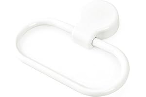 CAWHUI White Towel Ring Towel Rack Hand Holder for Bathroom Self Adhesive Non Punching Adhesive Towel Ring Kitchen Cloth Hanger Bath Towel Bars