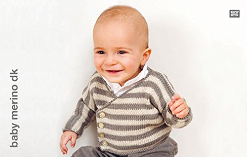 Rico Baby Merino dk 006 – kiesel Babywolle aus 100% Merinowolle extrafine zum Stricken und Häkeln, Merinowolle Babywolle Rico Merino - 3