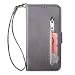 Produktbild Miagon für Samsung Galaxy A20e Handyhülle,PU Lederhülle Magnetverschluss Kartenfächern Standfunktion Brieftasche Flip Wallet Case Cover mit Reißverschluss