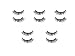 Hosaire 5 Pairs False Lashes Eyelash Long Fiber Reusable Make Up Eyes