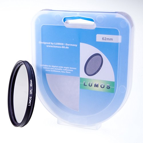 Lumos Lot de 5  avec couvercle d objectif 62  mm Pare-soleil Filtre UV CPL Filtre polarisant et support Convient    tout avec filetage de filtre 62  mm par exemple Objectif Sigma 18   200  18   250  105  mm 2 8  30  mm 1 4  pour Canon Nikon Sony