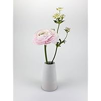 Beton Vase (ohne Blumen), pudriges grau-rosa