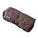 BOZZ Handmuff/Handwarmer for Pushchair - Dark Brown with Black Faux Fur (Universal)