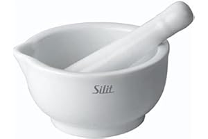 Silit Moździerz z tłuczkiem, 10 cm, porcelana, nadaje się do mycia w zmywarce