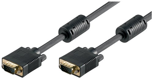 Wentronic Monitorkabel (15-polig HD Stecker auf 15-polig HD Stecker SVGA, XGA) 20m schwarz