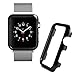 Produktbild TianranRT Für Apple Uhr 4 Sport Aluminium Case Schutz Rahmen Stoßstange Abdeckung 44mm (Schwarz,44MM)