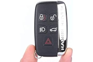 SUPER1 Boîtier de télécommande 5 Boutons pour Land R0ver Discovery 4 / Freelander pour Range R0ver Sport / Evoque Coque pour clé
