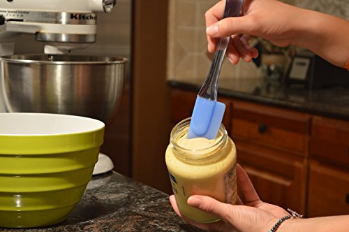 DiningZone „dreiteiliges Teigschaber Set“ – Die flexiblen Küchenspachtel in blau aus umweltfreundlichem Silikon - 7