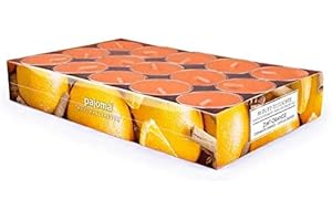 ‎PAJOMA pajoma® Teelichte 30 Stück, Zimt-Orange | Duft-Teelichte in Aluminiumhülle, Brenndauer ca. 4 Stunden - Höhe 1,5 cm ø 3,5 cm | Premium Qualität | Deko, Gastronomie, Outdoor, Party, Windgläser, Hochzeit