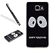 Price comparison product image Galaxy A5 2016 Case,Galaxy A5 2016 TPU Case,Leeook Funny Lovely Elegant Retro Black Panda Eye DON'T TOUCH ME Soft TPU Gel Ultra Thin Slim Fit Scratch Resistant Case Cover Back Bumper for Samsung Galaxy A5 2016 + 1x Black Stylus