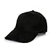 Produktbild Cusfull Snapback Suede Leder Kappe Klassische Vintage Baseballmütze für Sport Freizeit Outdoor Einstellbar Einheitsgröße - Schwarz
