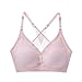 Produktbild WUJIANCHAO Klassische BHS Nahtlose Spitze Schönheit zurück BH sexy kein Stahlring BH Damen Unterwäsche BH rosa L (115-140 kg)