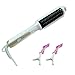 Electric Hair Straightener Brush Hair Curlers Two Use- MONOJOY Ceramic Heated Anti Static without Damage Hair Styling Hairbrush in seconds