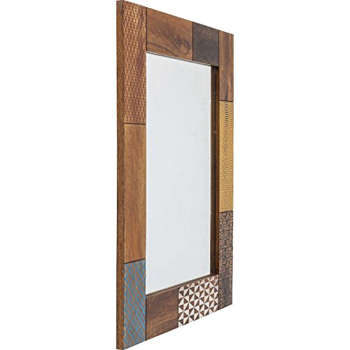 Kare 80197 Spiegel Soleil Möbel, Holz, braun / gelb / blau / weiß / schwarz, 2,5 x 80 x 100 cm - 2