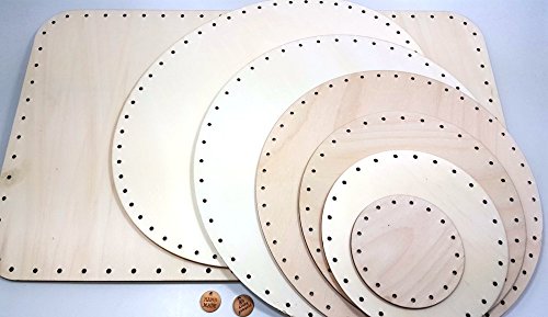 Peddigrohr Boden 20 cm rund, mit Handmade Holzlabel