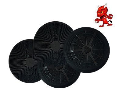 spécification 1 Mega Lot de 4 filtres à charbon actif Filtre CF 110 à charbon Filtre à graisse pour hotte Hotte PKM