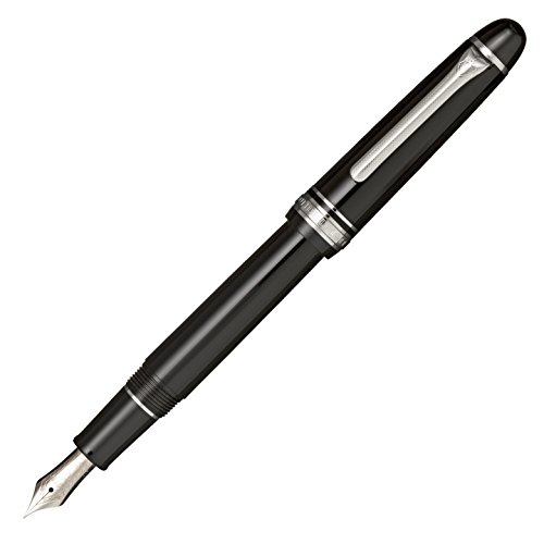 Sailor Fountain Pen Promenade Silver Trim Medium Fine Black 11-1033-320 (Japan Import)