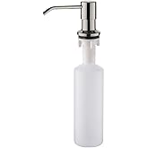 Ibergrif Kitchen Soap Dispenser, Sink Detergent Dispenser, Top Fill, 500ml, Brushed, M34027A