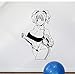 Produktbild Sportliche Mädchen mit Hanteln Anime Gym Fitness Vinyl Wandtattoos Wohnkultur Kunst Wandbild entfernbare Wandaufkleber 58x88cm