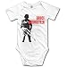MTOO Baby's Bruce Springsteen Hanging Bodysuit Romper Playsuit Outfits Clothes Climbing Clothes Short Sleeve White
