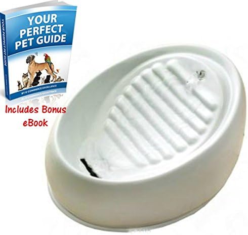Sanitary Porcelain Drinking Fountain - 3 Different Drinking Zones, Totally Tip & Slip-Proof Stand - No Replacement Filters Required By eCommerce Excellence