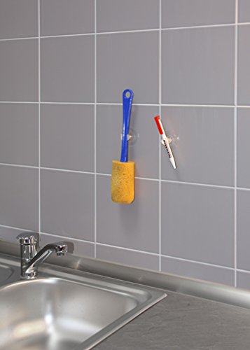Fackelmann 61167 Universal Saughalter, 2-er Pack (farblich sortiert) - 6
