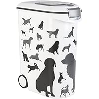 Curver Petlife Futtertonne 'Silhouette Dog' 20 kg/52 ltr. auf Rollen