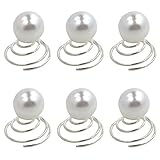 Bride Boutique Bridal Wedding Prom Pearl Hair Coils Swirls Spirals Twists Springs Pins