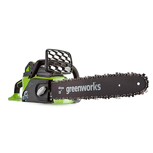 Greenworks Motosierra inalámbrica de 40cm y 40V Li-Ion con 2 batería