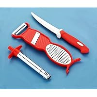 VR Gas Lighter with Free Knife and 3 in 1 Peller Free (Multi-Color)