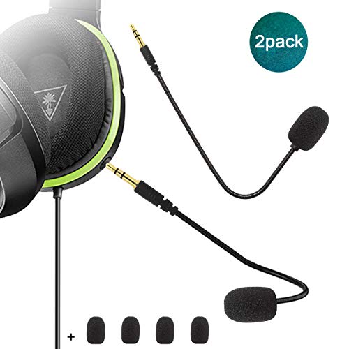 Repuesto de micrófono de 3,5 mm para juego de 4 tortugas de playa XO One Stealth 420X Recon 320 Z60 (3.5 mm y 2 paquetes)