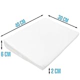 Monsieur Bébé ® Keilkissen 15° aus antibakteriellem Schaum mit Memory-Funktion und mit abnehmbarem Bezug – Breite 40 oder 60 cm – EG-Norm - 2