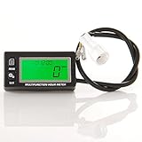 Wenn der Motor eingeschaltet ist, aktuelle Drehzahl angezeigt werden, wenn der Motor ausgeschaltet ist, zeigen Stunden Gesamtlauf , Max RPM Rückruf