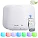 Produktbild 300ml Aroma Diffuser mit Fernbedienung, Aromatherapie Ätherisches Öl Diffusor Tragbarer Luftbefeuchter Ultraschall LED Humidifier mit 7 Farbe LED Leuchten