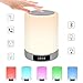 Produktbild Linbing123 Touch Night Light Bluetooth-Lautsprecher mit Wecker - Touch Sensor Wireless-Lautsprecher, Nachttischlampe, dimmbares warmweißes Licht Pat Light