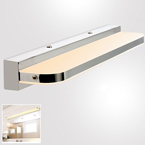 MUMENG 7W 420mm 770 LM LED mirror lamp bath lamp wall lamp stainless steel acrylic Warm White