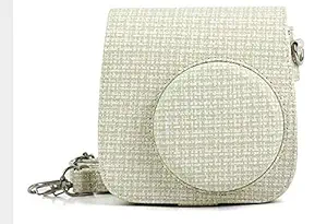 Stela Compatible with Mini 8/8+/9/10/11 INSTAX Camera Pouch Bag ((in Prague, Rice White)