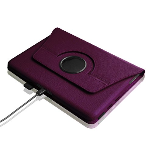 Fintie Samsung Galaxy Tab 4 10.1 Hülle – 360° Drehbarer Stand Smart Cover Case Schutzhülle Tasche Etui mit Ständerfunktion Auto Schlaf / Wach Funktion für Galaxy Tab 4 10.1 SM-T530 SM-T535 Tablet, Lila - 5