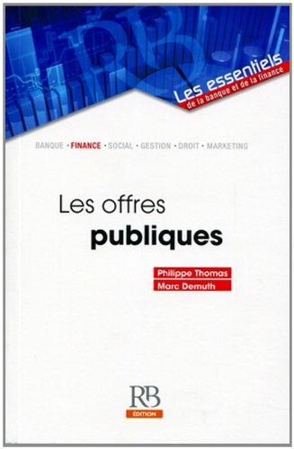 Book's Cover of Les offres publiques
