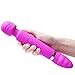 Produktbild TechMe Paar-Vibratoren Massage-Stab, Wiederaufladbar über USB, 12 Stimulationsmodi, Biegbares Silikon, Kabellos, Leise, Reisegröße, Dual Head Design, Vibrator, Pink