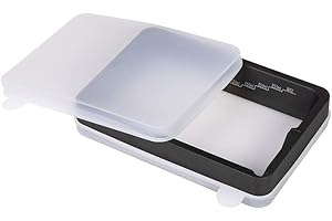 Sovol 3D Printer Resin Vat Anodized Aluminium with FEP Film Metal Frame Resin Tank for Mars/Mars 2 Pro/Photon Mono 4K/Photon S, with Double Silicone Covers