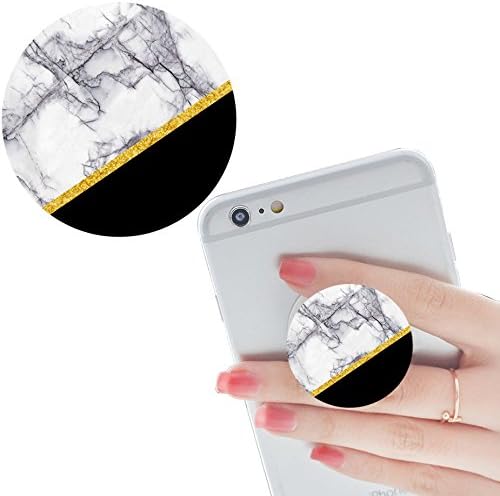 Multi-function Pop cellular phone bracket Socket Expanding Stand and Grip for Smart-phones and Tablets Bracket Mount Holder Collapsible-White black Rose gold marble